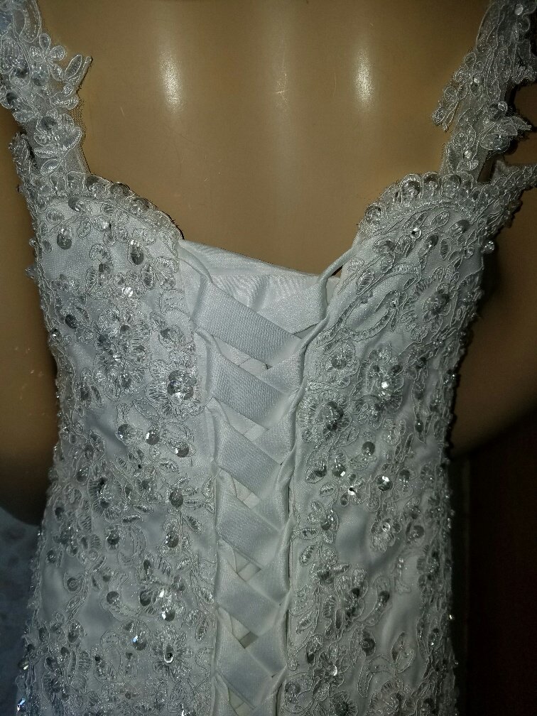 Fit and flare flower girl wedding dress